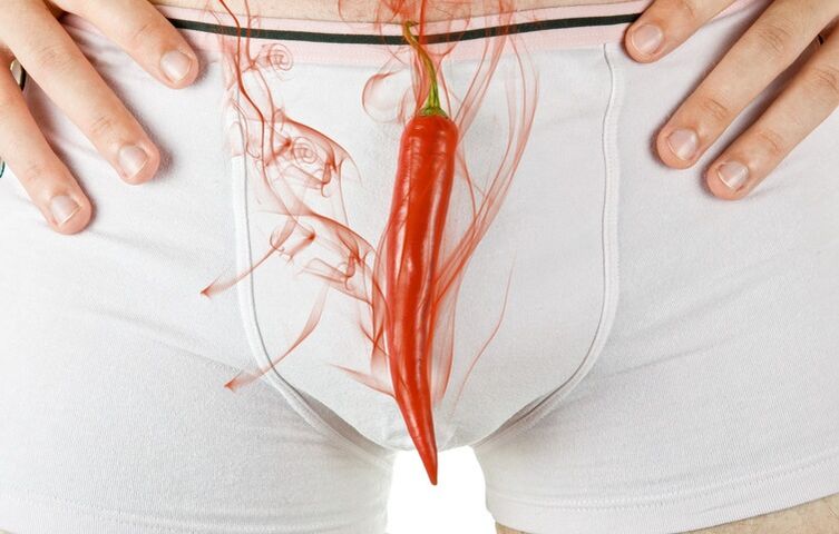 Burning in the groin with prostatitis